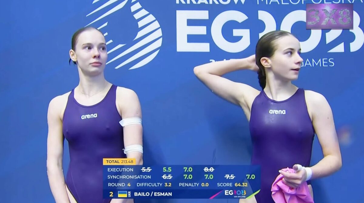 ウクライナの競泳女子(15)、すごい