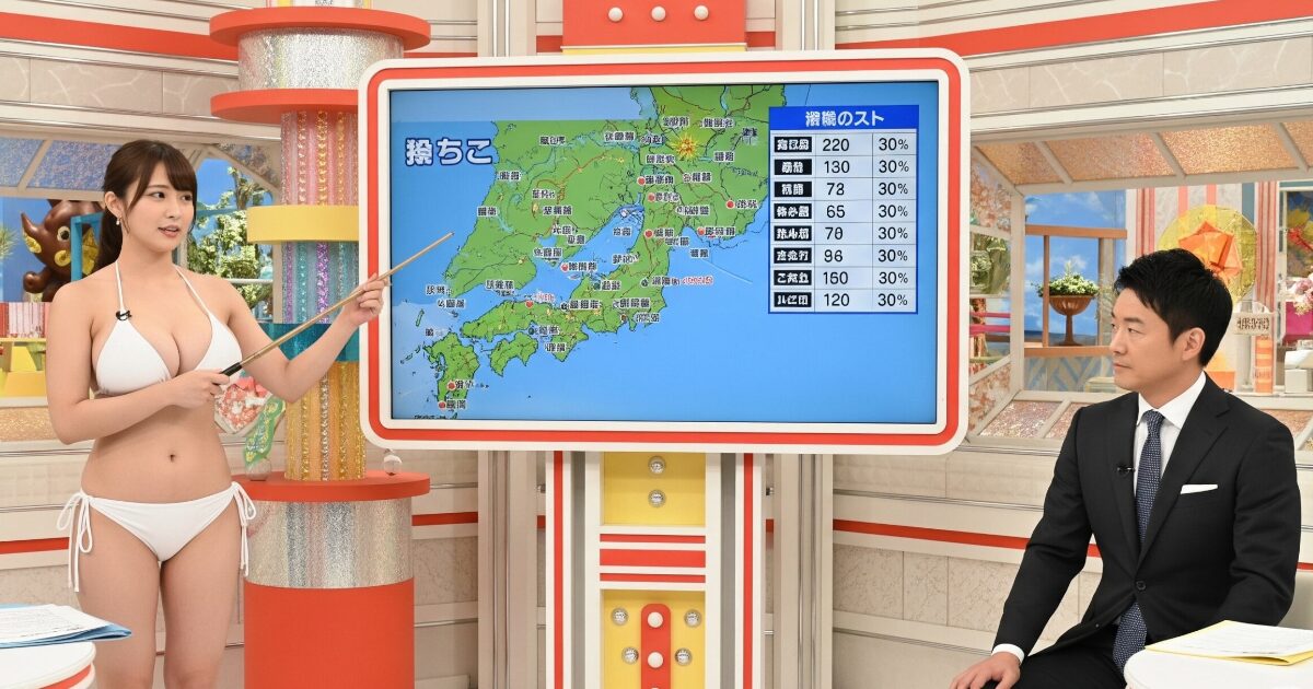 今時のお天気お姉さんはここまでやるのか