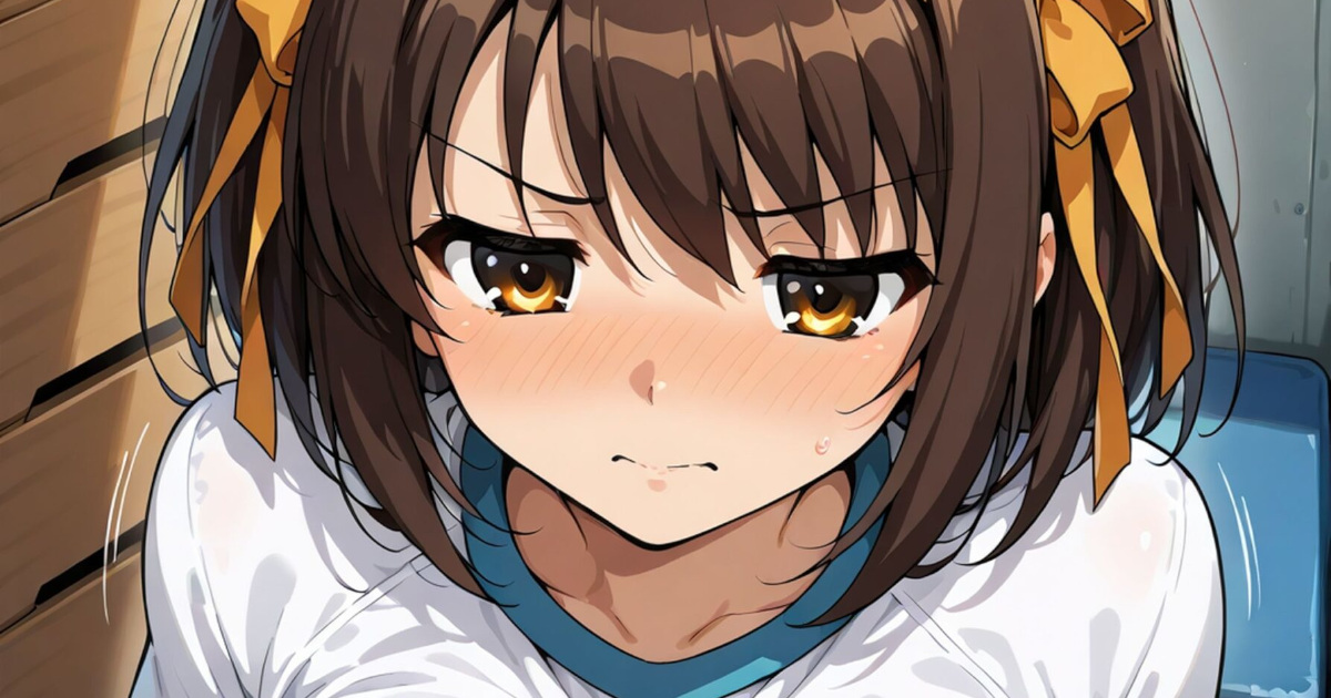 涼宮ハルヒさん、おっぱいモミモミされてしまう