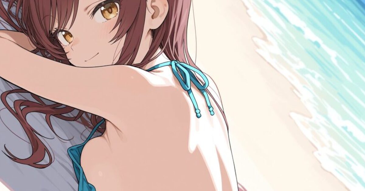 【画像】女の子「全身にしっかり塗ってね♥」