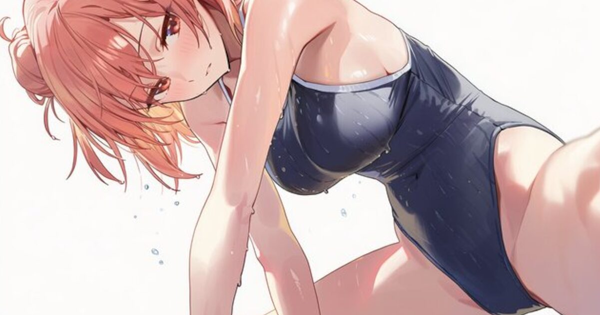 【画像】神奈川のJKのスク水姿がエチチすぎると話題に