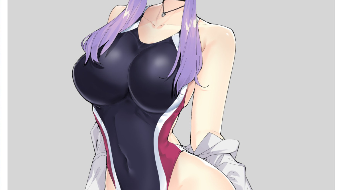 【朗報】結月ゆかり、爆乳になって競泳水着姿になる