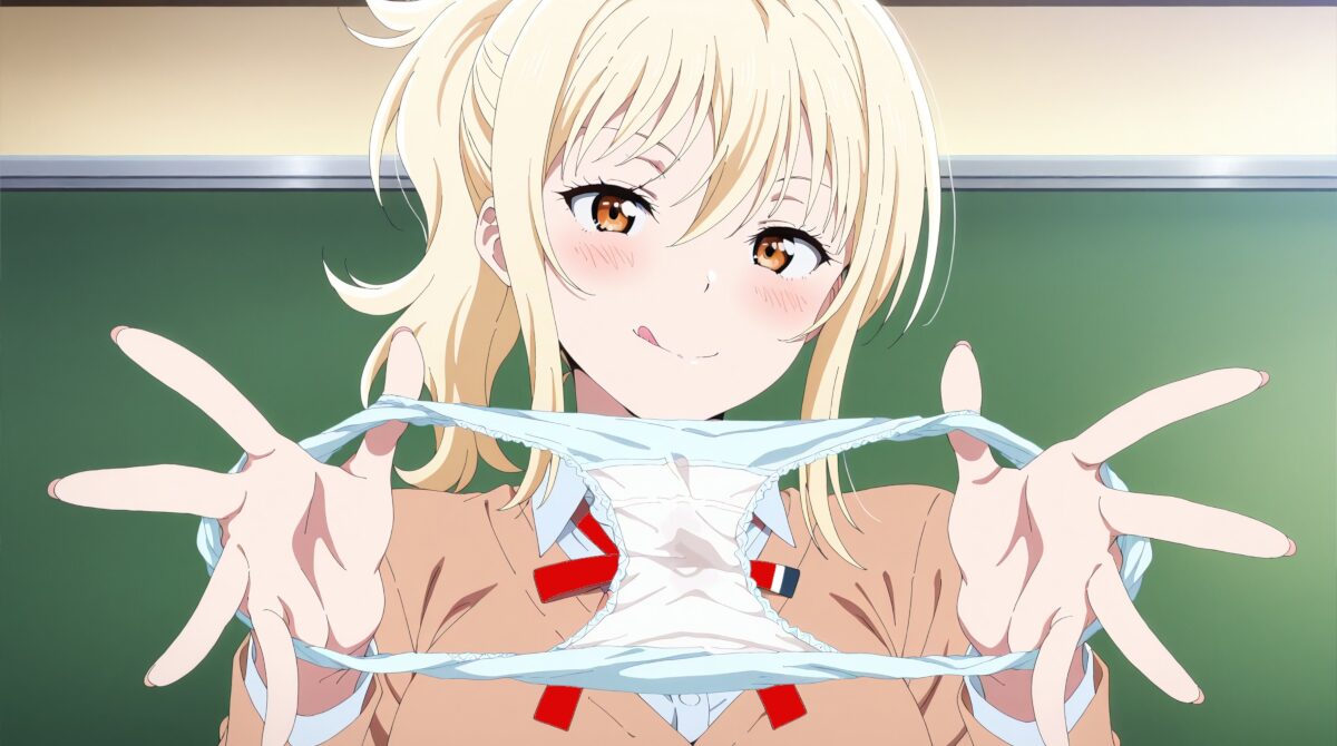 【画像】学年に一人はいたクラスメイトの童貞男子にクロッチ見せて喜んでるギャルw