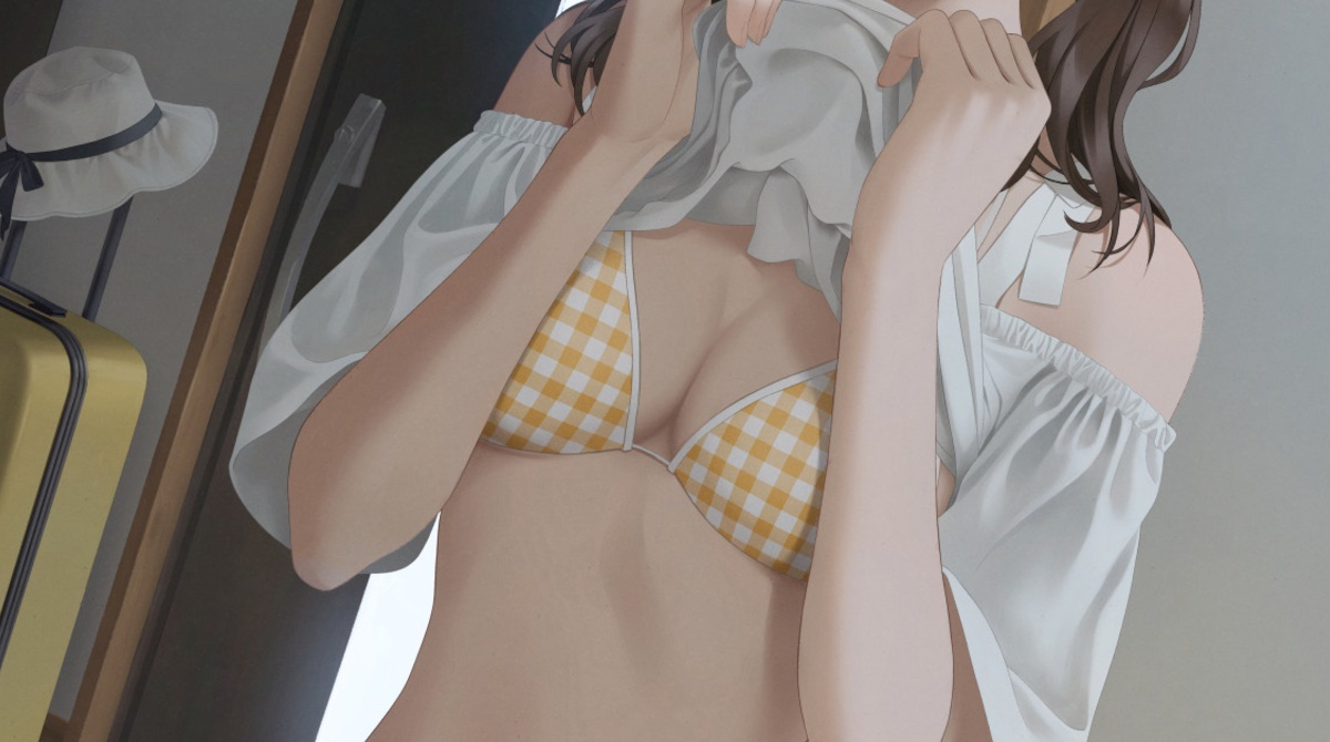 【画像】女の子「じゃーん♡へへ～♡おっぱい見えると思った～？♡」