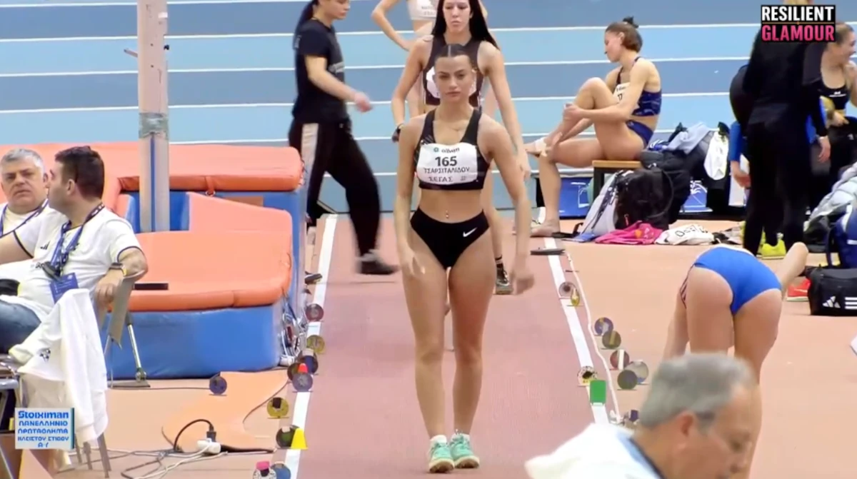 【動画】女子陸上界に巨乳ボインで美人の走り幅跳びジャンパーがあらわる