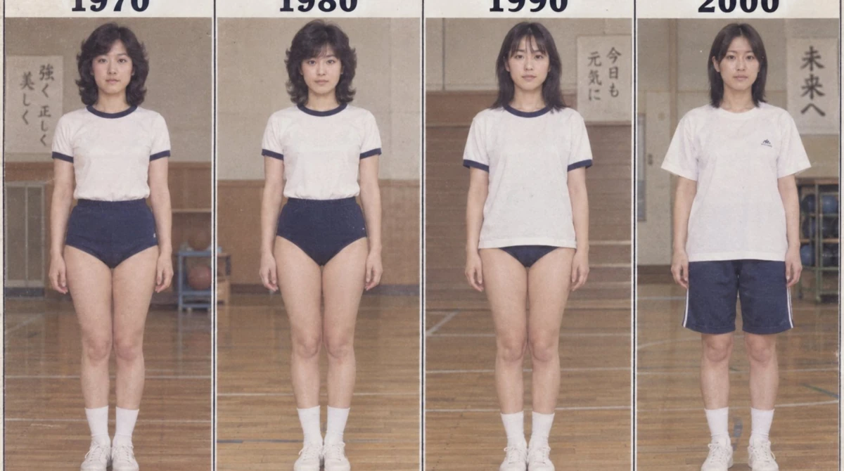 昔の体操着がエッチすぎるｗ