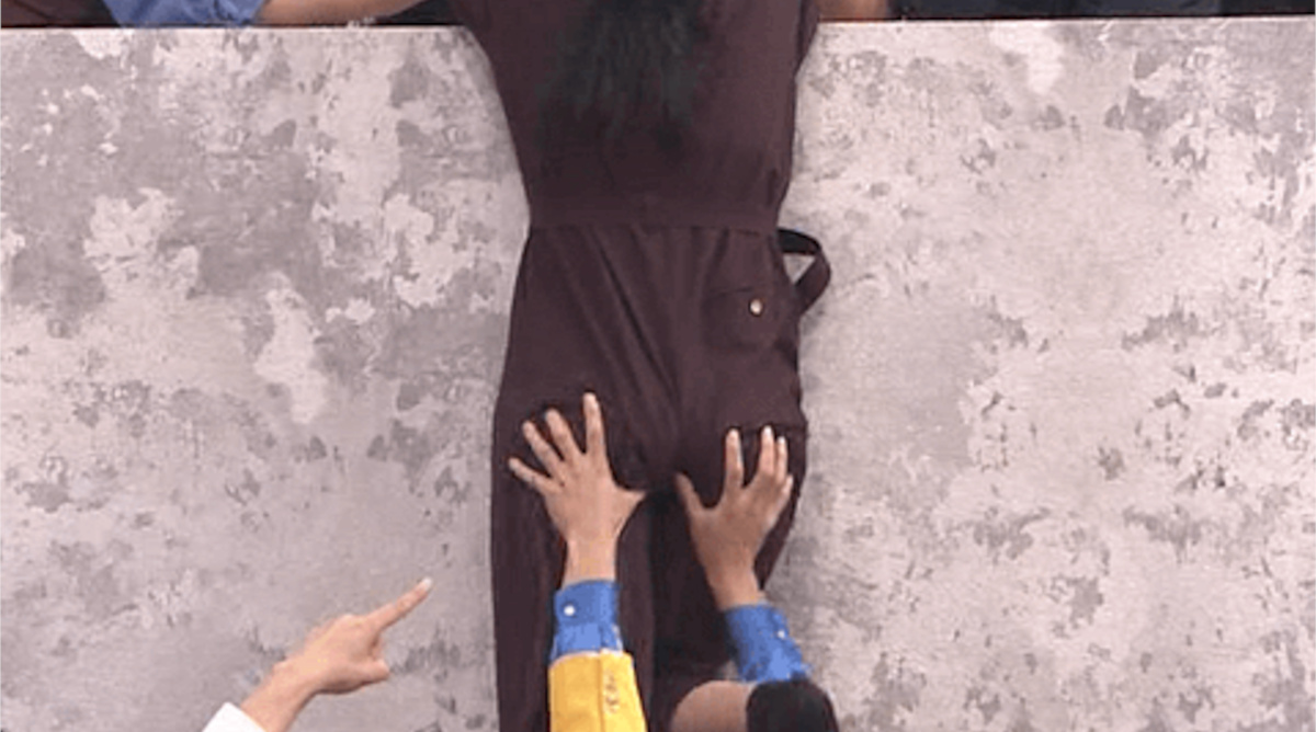 【悲報】女芸人さん、生放送でわいせつ行為をされてしまう・・・